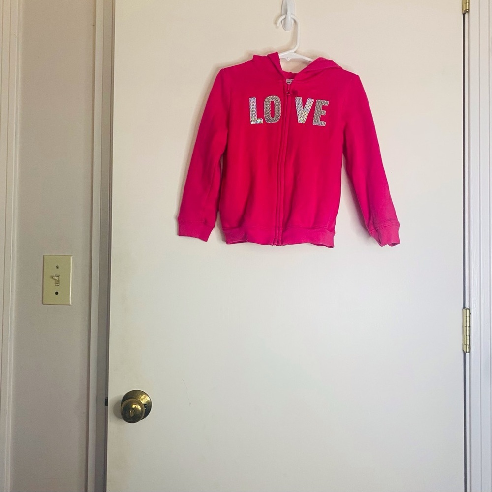 Carters pink jacket with hood size 4t